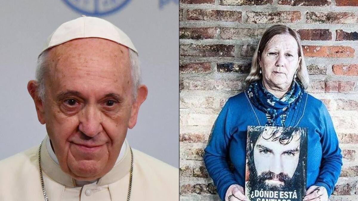 Papa Francisco y mamá de Santiago Maldonado