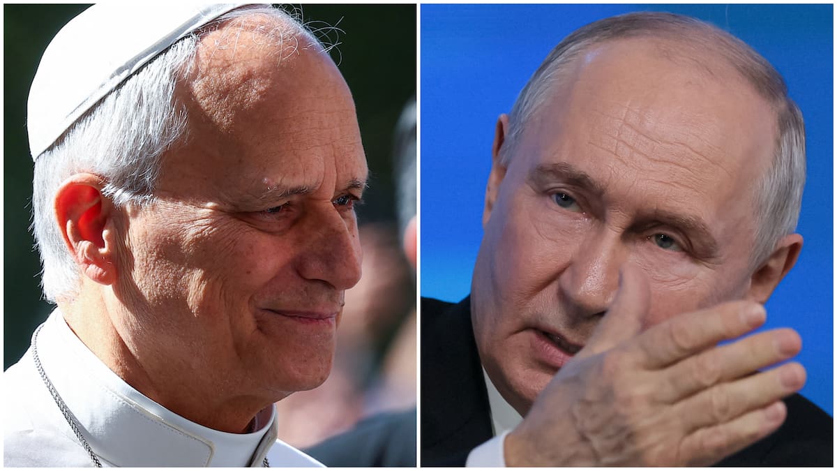 Papa León XIV y Vladímir Putin