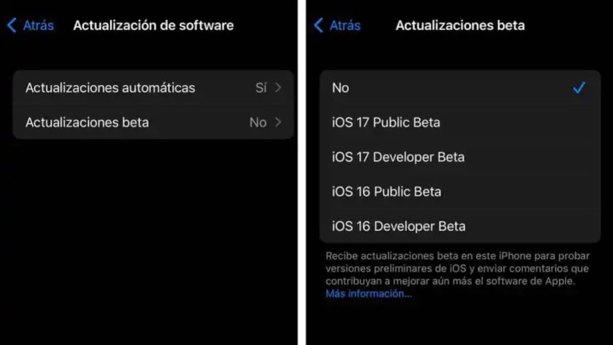 Para acceder a la función hay que instalar la versión beta de iOS17. Foto: captura.