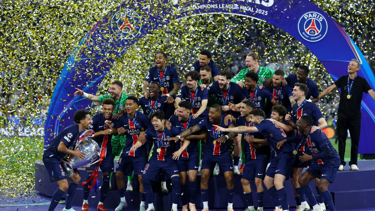 Paris Saint Germain, campeón de la Champions League. Foto: REUTERS/Kai Pfaffenbach.