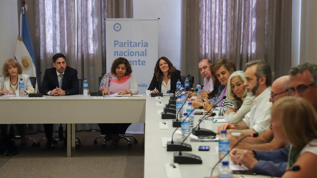 Paritaria docente, Nicolás Trotta, gremios docentes, NA