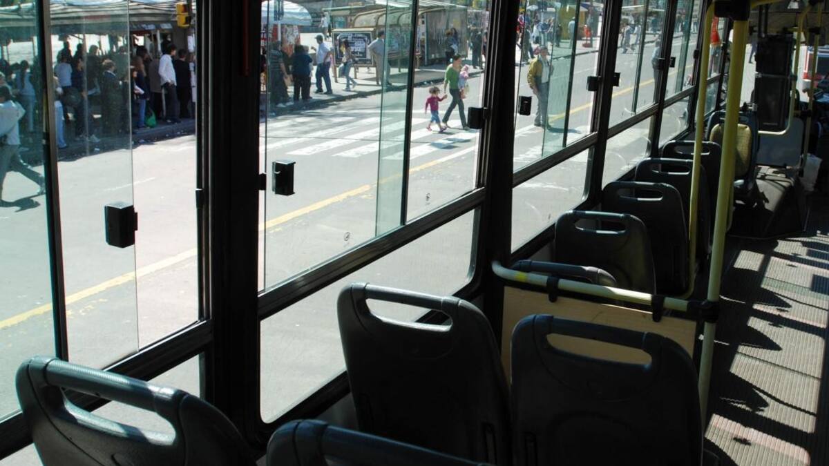 Paro de colectivos. Foto: NA.