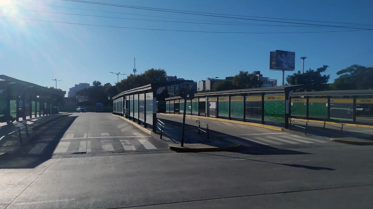 Paro de colectivos. Foto: NA