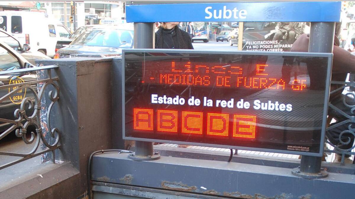 Paro de subtes (NA)