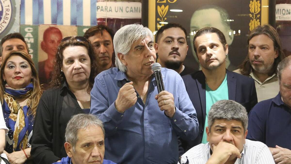 Paro general - Hugo Moyano - Camioneros - Conferencia (NA)