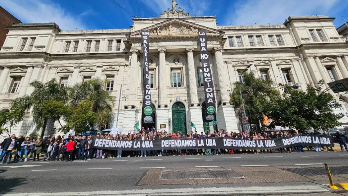 Paro universitario. Foto: NA
