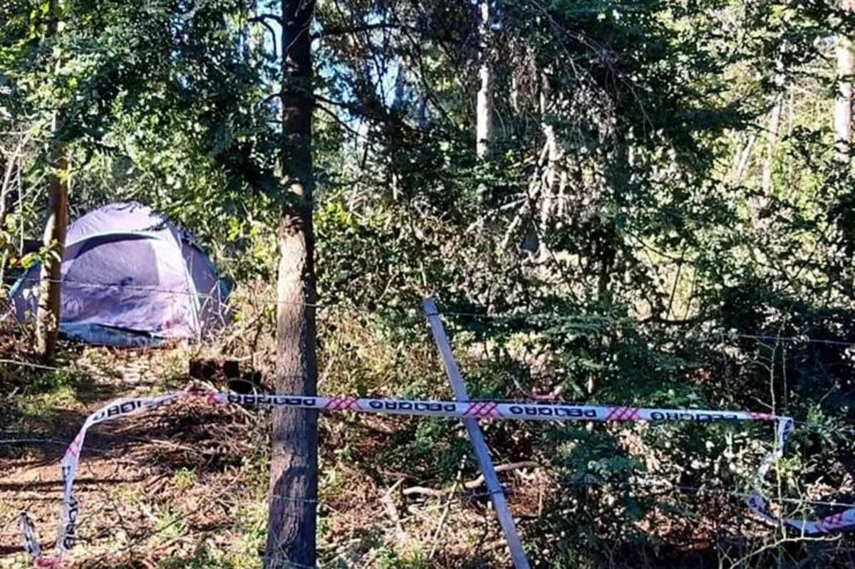 Parque tomado por empleados del INTA en el Bolsón