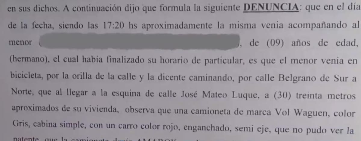 Parte de la denuncia a la Mole Moli. Foto: captura América TV.