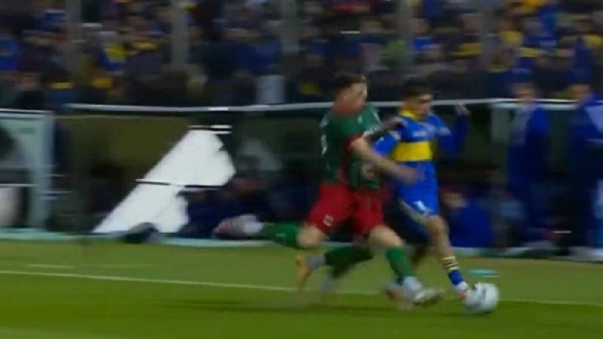 Patada en Agropecuario vs. Boca, NA