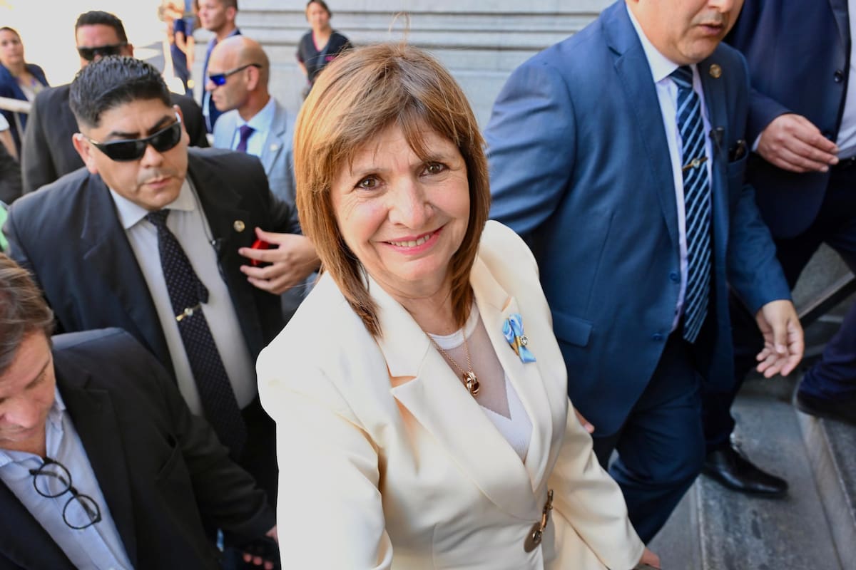 Patricia Bullrich antes de reunirse con Villarruel en el Senado
