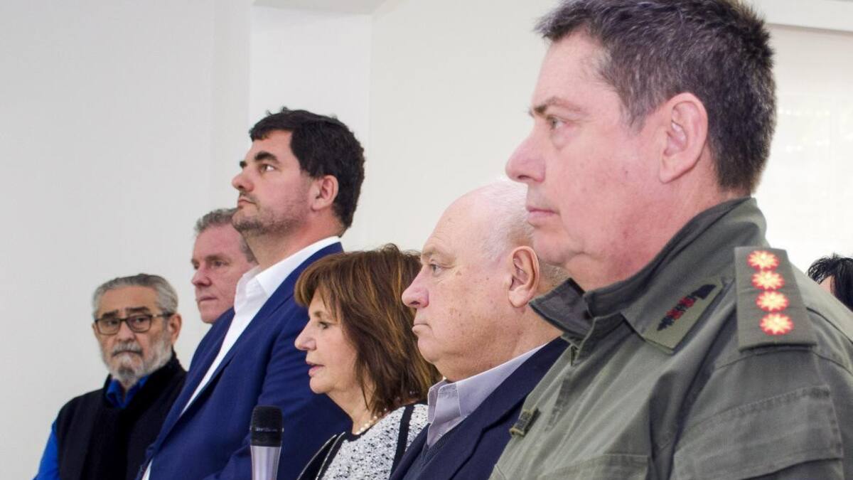 Patricia Bullrich en la presentación de los alcances del Servicio Cívico Voluntario, NA