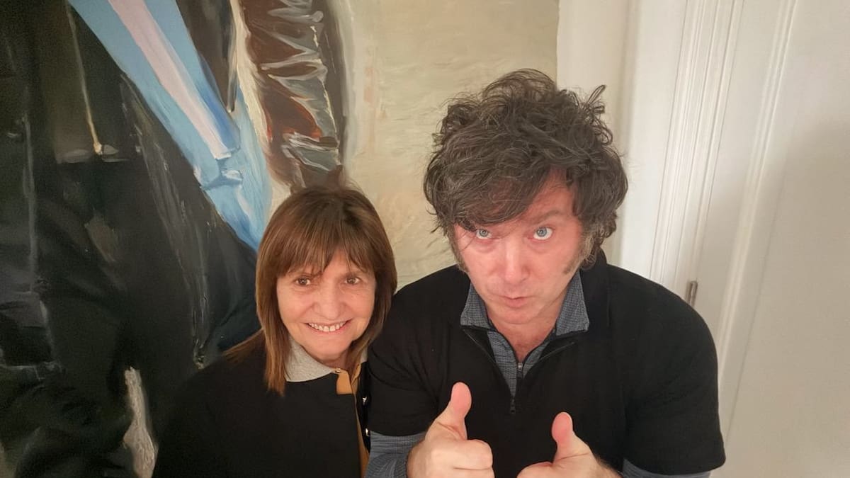 Patricia Bullrich y Javier Milei.