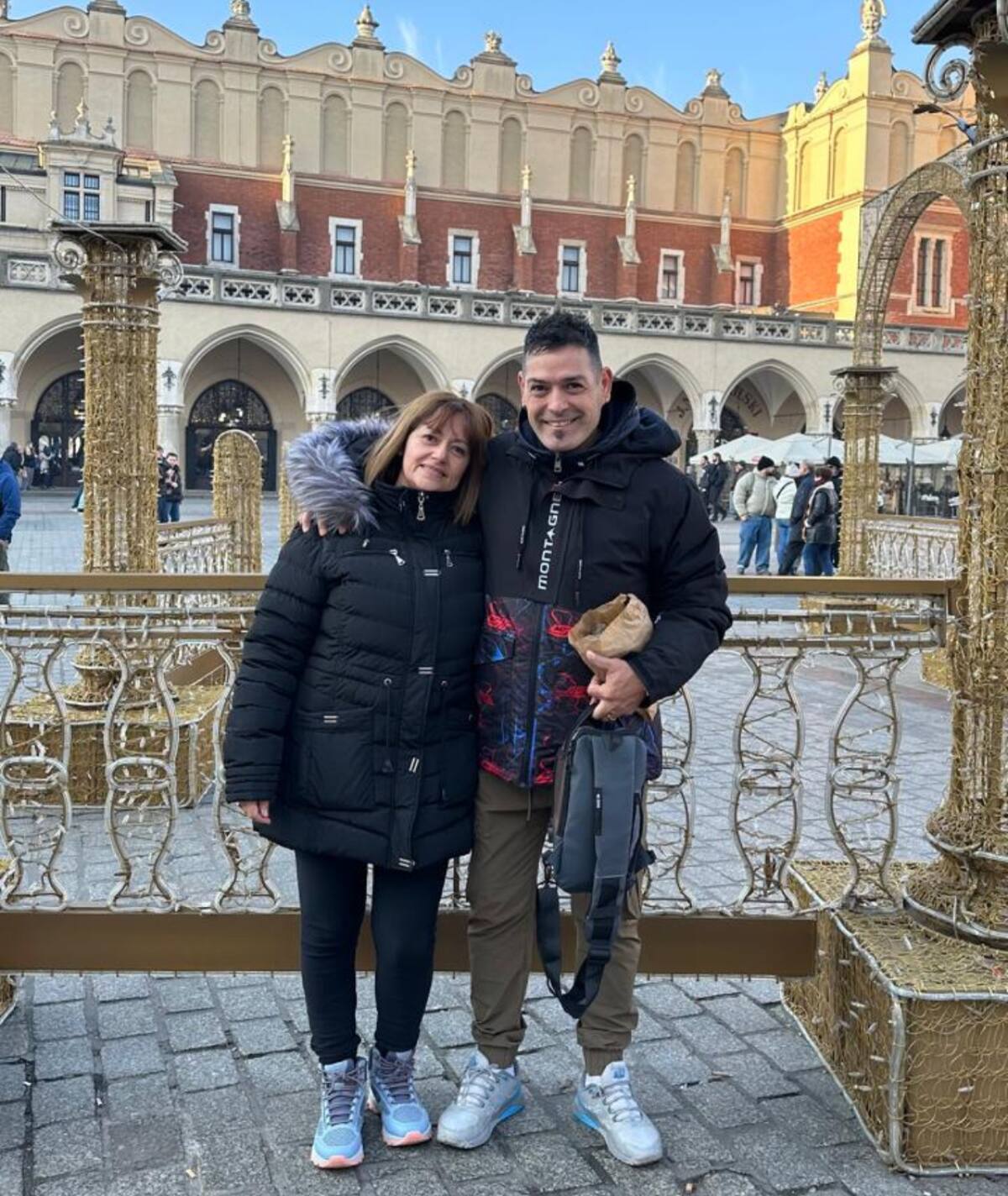 Patricia y Christian en un viaje que jamás olvidarán.