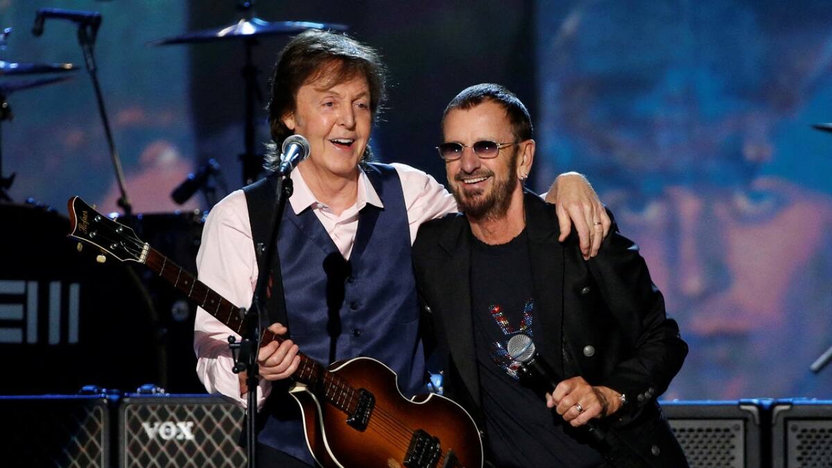 Paul McCartney y Ringo Starr en un homenaje de The Beatles. Foto: Reuters.