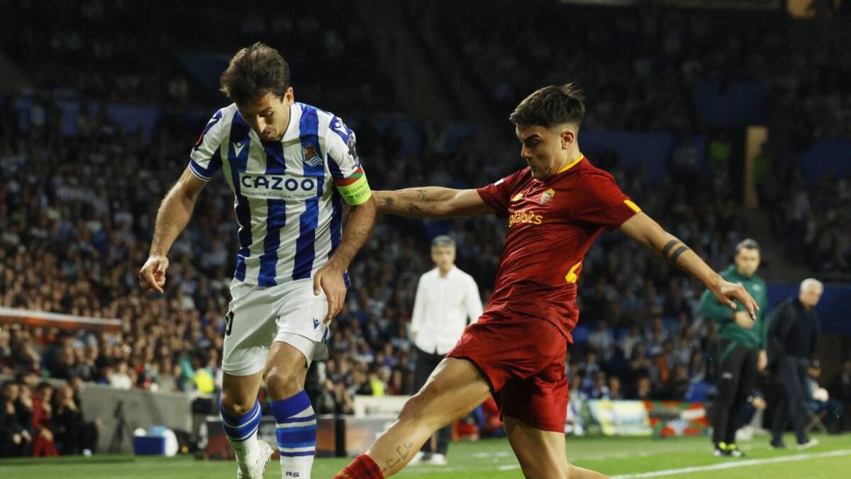 Paulo Dybala; Real Sociedad vs. Roma. Foto. Reuters.