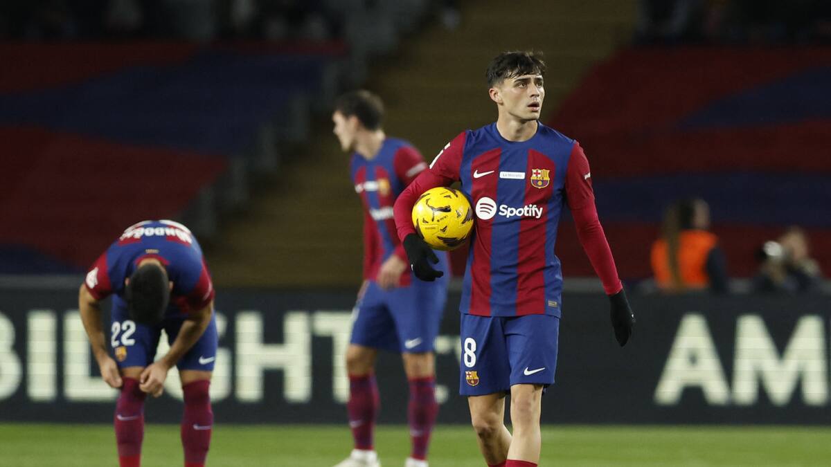 Pedri, jugador del Barcelona. Foto: Reuters.