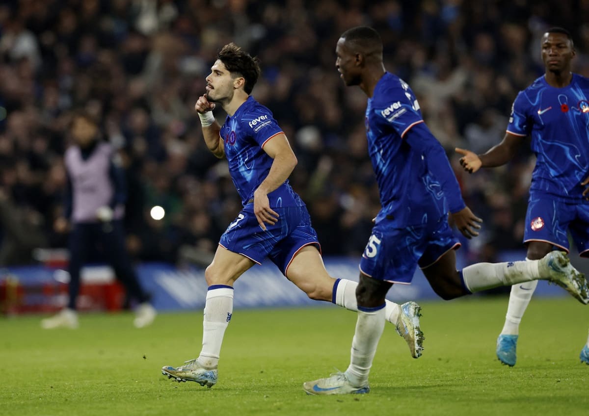 Pedro Neto; Chelsea vs. Arsenal. Foto: Reuters.