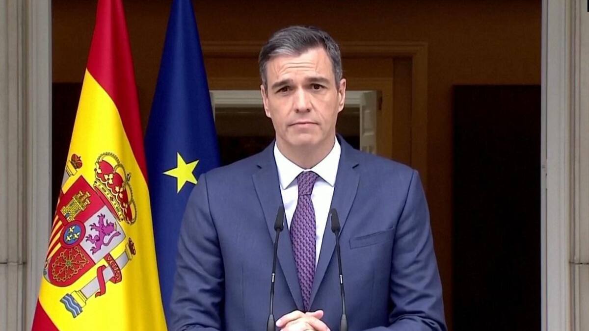Pedro Sánchez, jefe del gobierno de España. Foto: video Reuters.