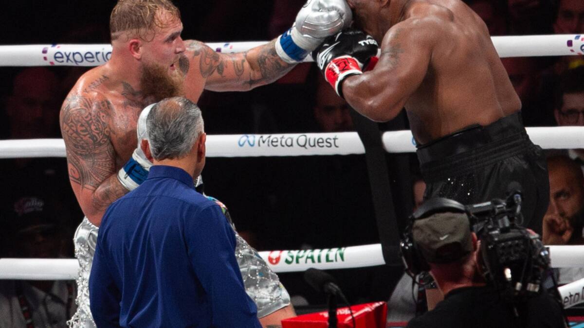 Pelea de Mike Tyson vs. Jake Paul. Foto: EFE.