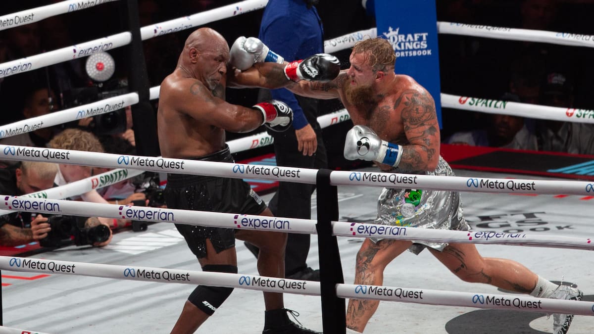 La pelea más esperada entre Mike Tyson y Jake Paul. Foto: EFE.