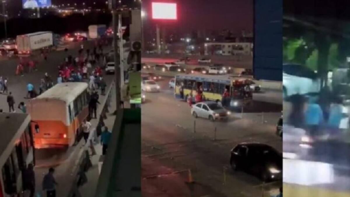 Pelea entre barras de fútbol, NA
