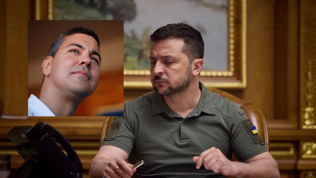 Zelenski felicitó a Peña por su triunfo en Paraguay y confía en la cooperación para restablecer el orden mundial