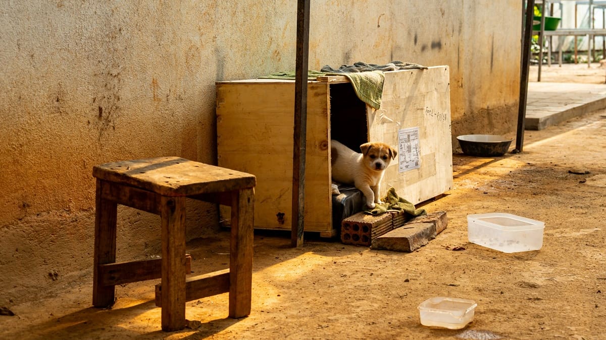 Una iniciativa comunitaria en Perú reutiliza lonas de propaganda política para fabricar casitas destinadas a animales en situación de abandono.