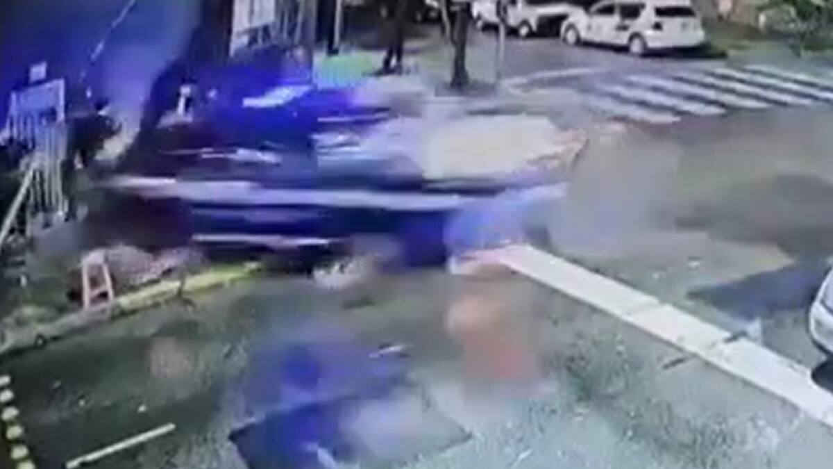 Persecución trágica en Vicente López. Foto: captura video.