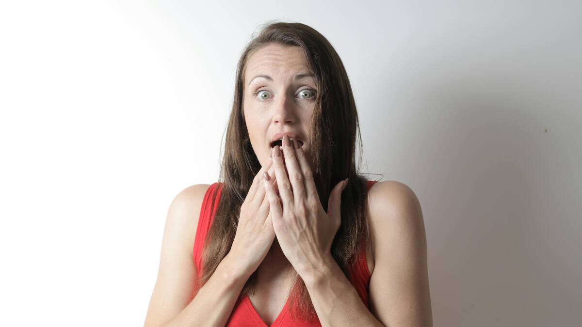 Persona sorprendida. Fuente: Pexels.