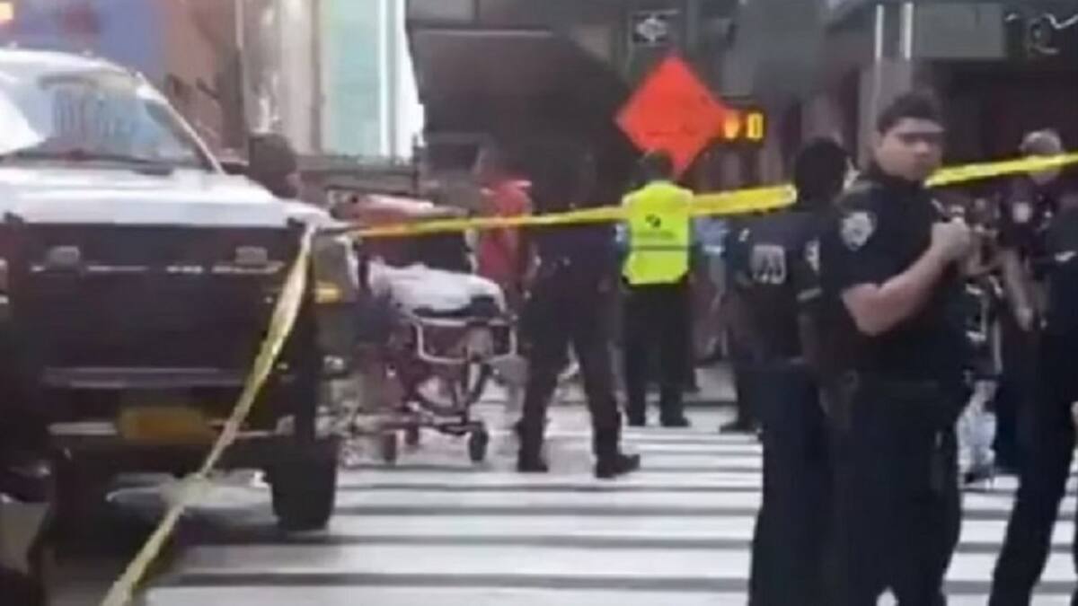 Personas atropelladas en Manhattan. Foto: captura de video.