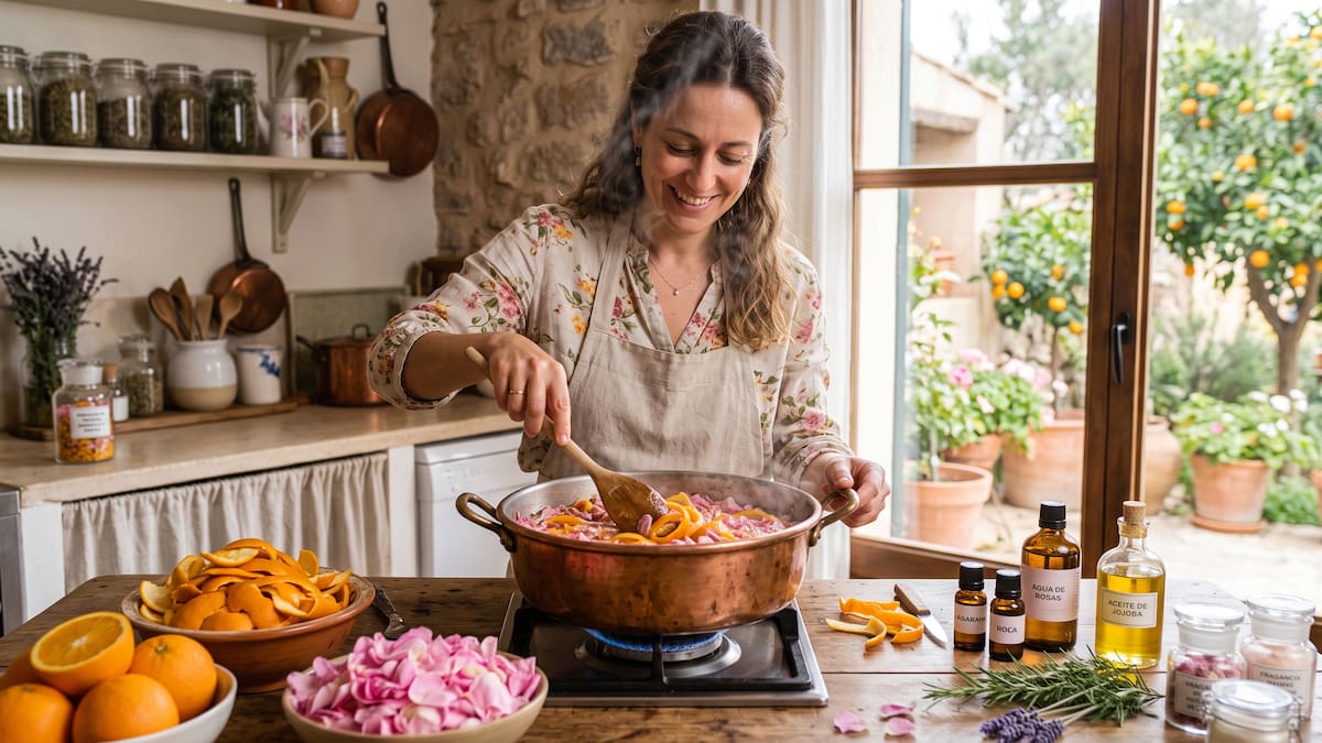 Para qué sirve hervir pétalos de rosa con cáscaras de naranja: el truco casero para perfumar la casa en primavera