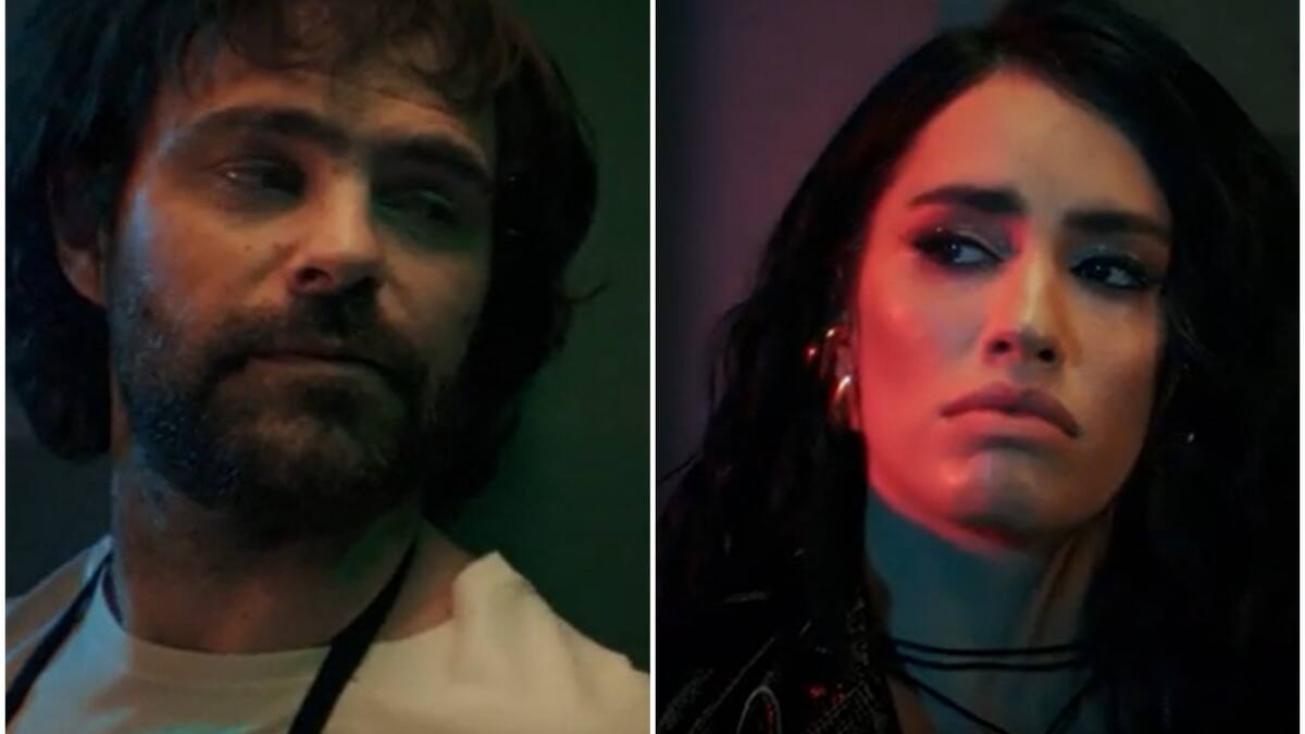 Peter Lanzani y Lali Espósito se volvieron a juntar en un videoclip. Fotos: captura YouTube Lali.