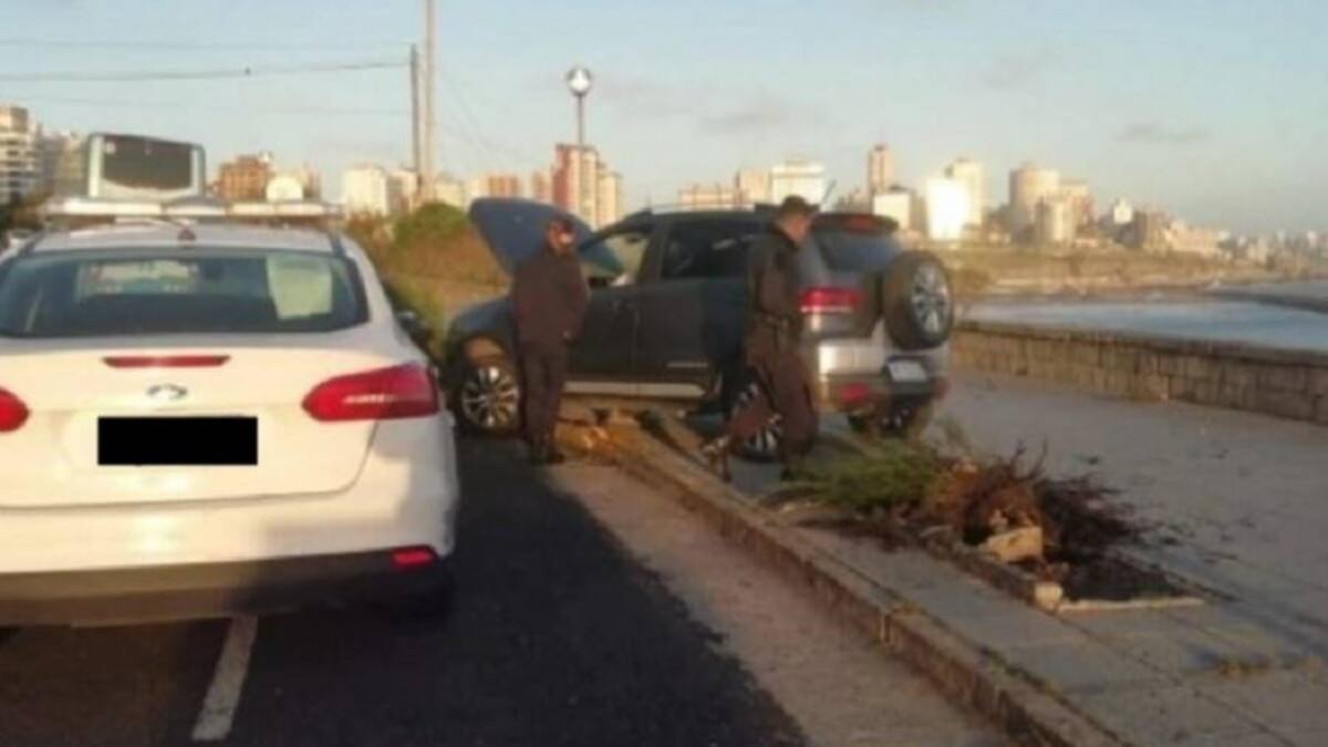 Picada y choque en Mar del Plata
