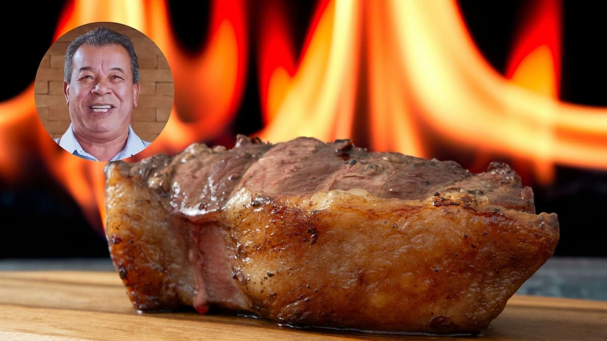 Los secretos de Zé Almiro, asador y youtuber brasileño de 72 años, para cocinar la mejor picaña: “Debe estar a 20 centímetros de las brasas”