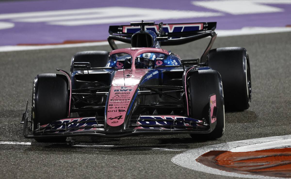 Pierre Gasly en el Gran Premio de Arabia Saudita. Foto: REUTERS.