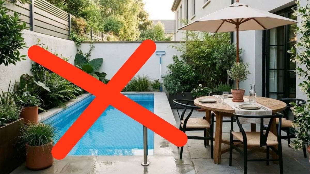 Las piletas en los patios pasaron de moda: la nueva tendencia en 2026 que ocupa menos espacio, es más fácil de limpiar y sirve todo el año