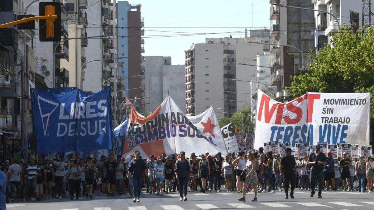 Piqueteros, movimientos sociales, Télam