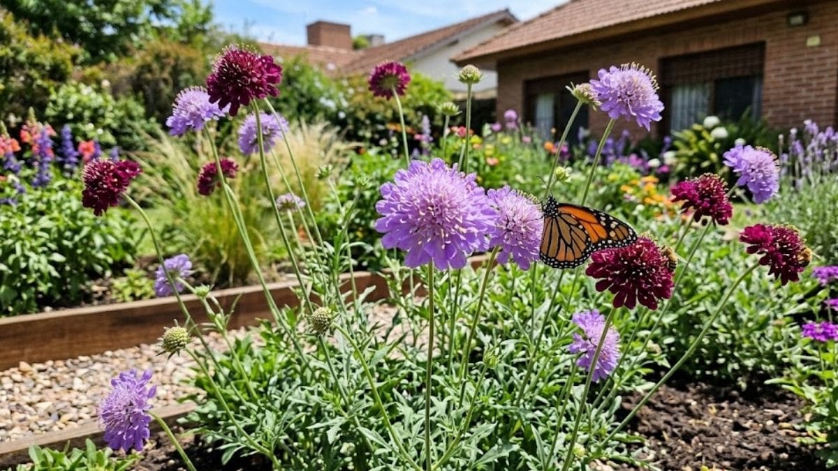 Tiene flores violetas con forma de pompón, puede alcanzar los 80 centímetros y atrae mariposas: la planta que podés sembrar en noviembre