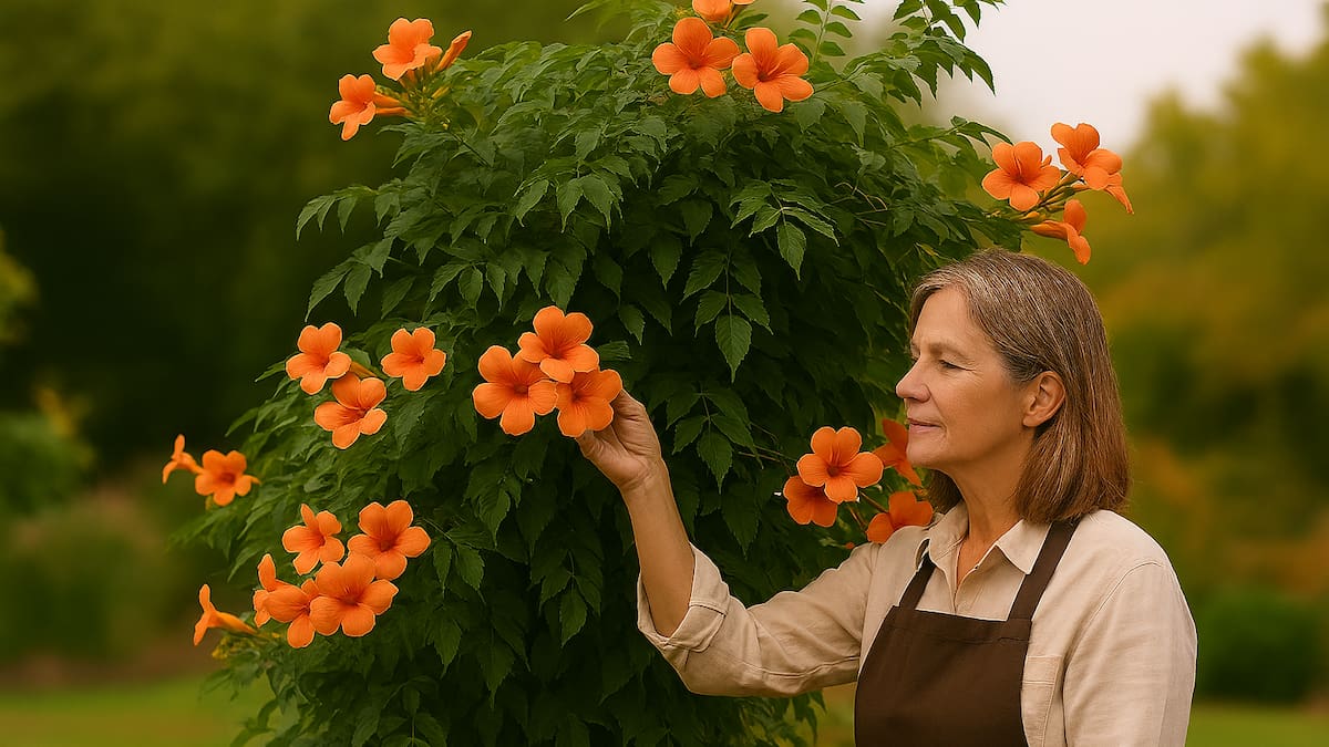La planta trepadora que florece en otoño y llena de color el jardín cuando todo empieza a apagarse