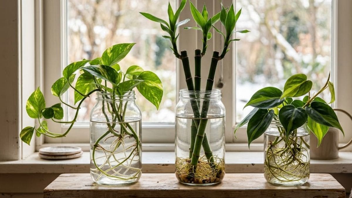 Las 3 plantas que podés poner en un vaso de agua y crecen en invierno