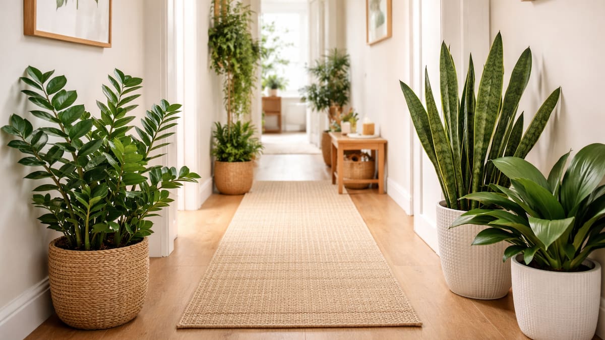 Plantas que llenan de vida cualquier pasillo.