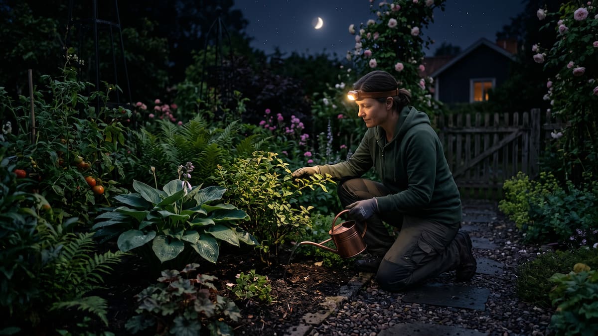 Los jardineros coinciden: “Si regás o tocás las plantas durante la noche, las molestás igual que si te molestaran a vos, ya que a esas horas descansan”