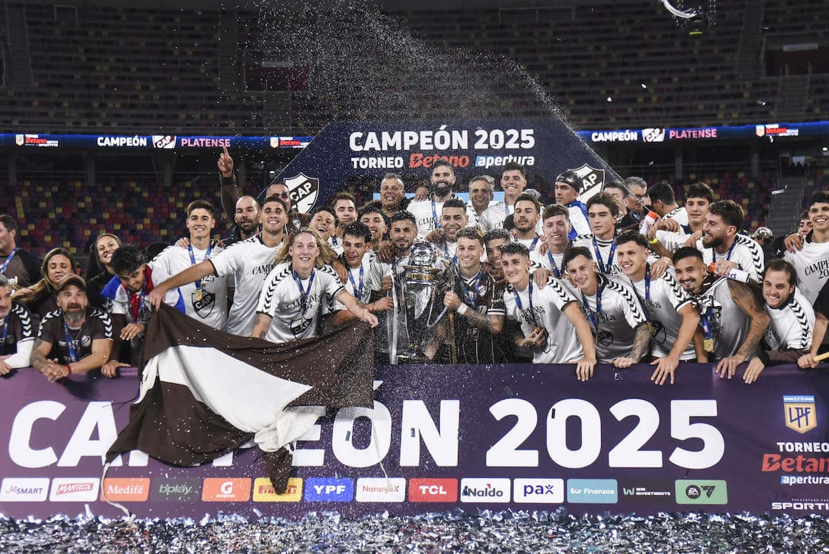 Platense, el campeón del Torneo Apertura 2025. Foto: NA (Luis Santillán)