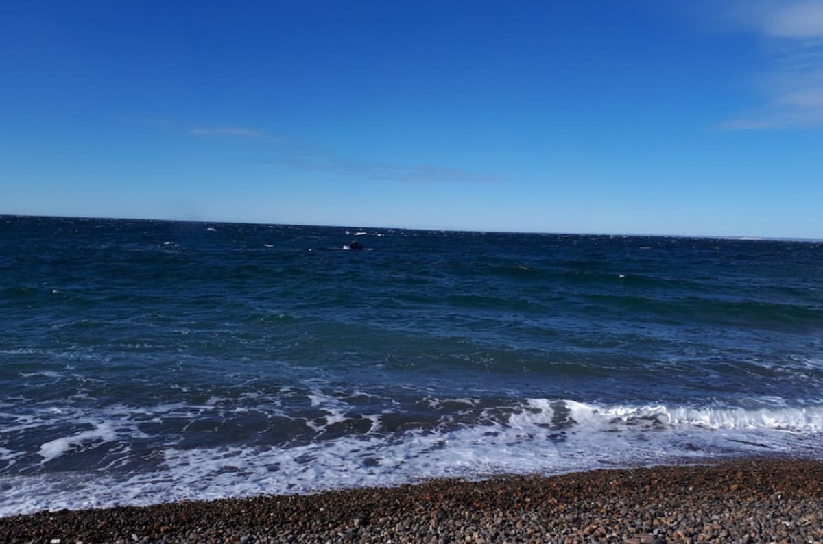 Playa Las Canteras, Chubut. Foto: Google Maps.