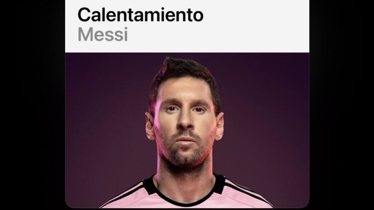 Playlist de Lionel Messi en Apple Music.