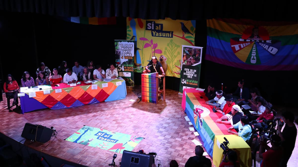 Plebiscito en Ecuador. Foto: EFE