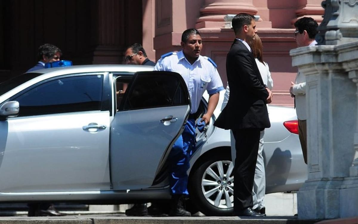 Policía Luis Chocobar en Casa Rosada - Mauricio Macri