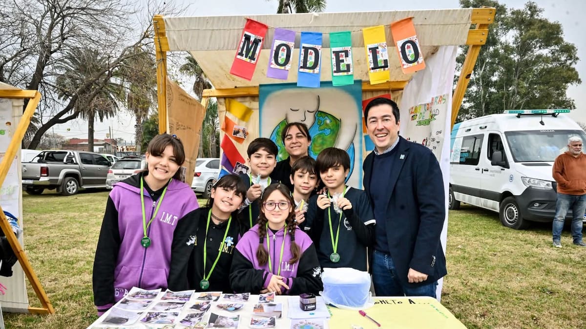 Leo Nardini acompañó a estudiantes en la Promesa Ambiental