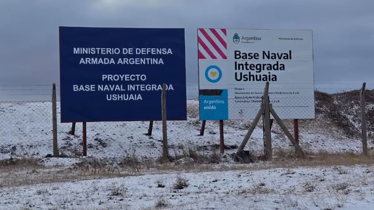 Cuándo terminarían la Base Naval de Ushuaia: el Gobierno definió una fecha clave para la obra
