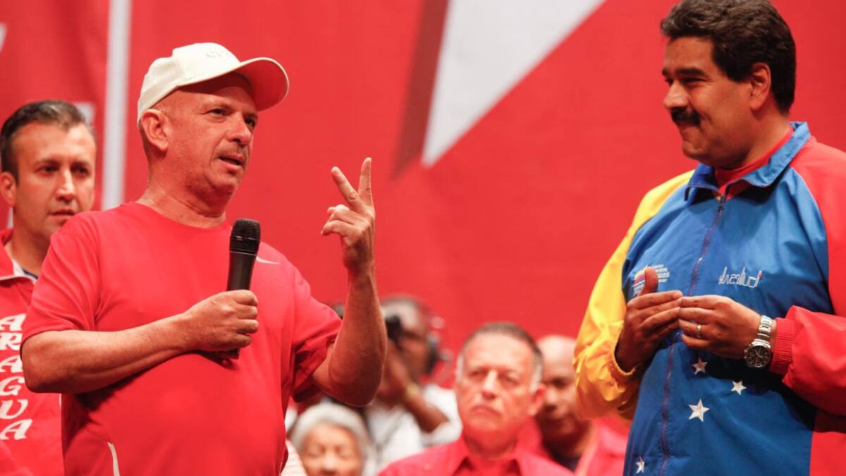 Pollo Carvajal y Nicolás Maduro, Venezuela. Foto: EFE